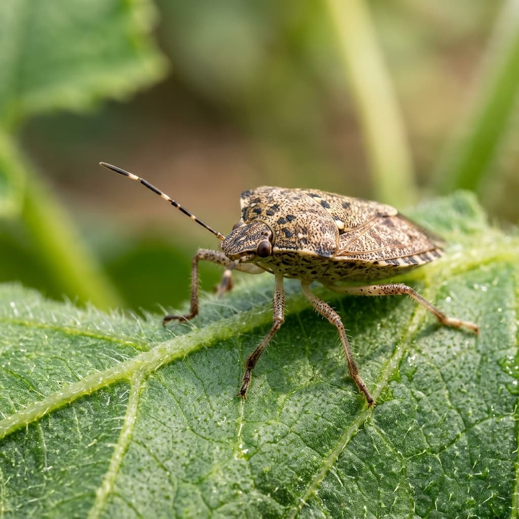 Brown Marmorated Stink Bug macro shot